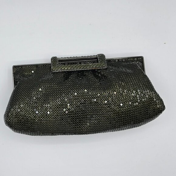 The Limited Sequined Dark Grey Clutch - Picture 1 of 3